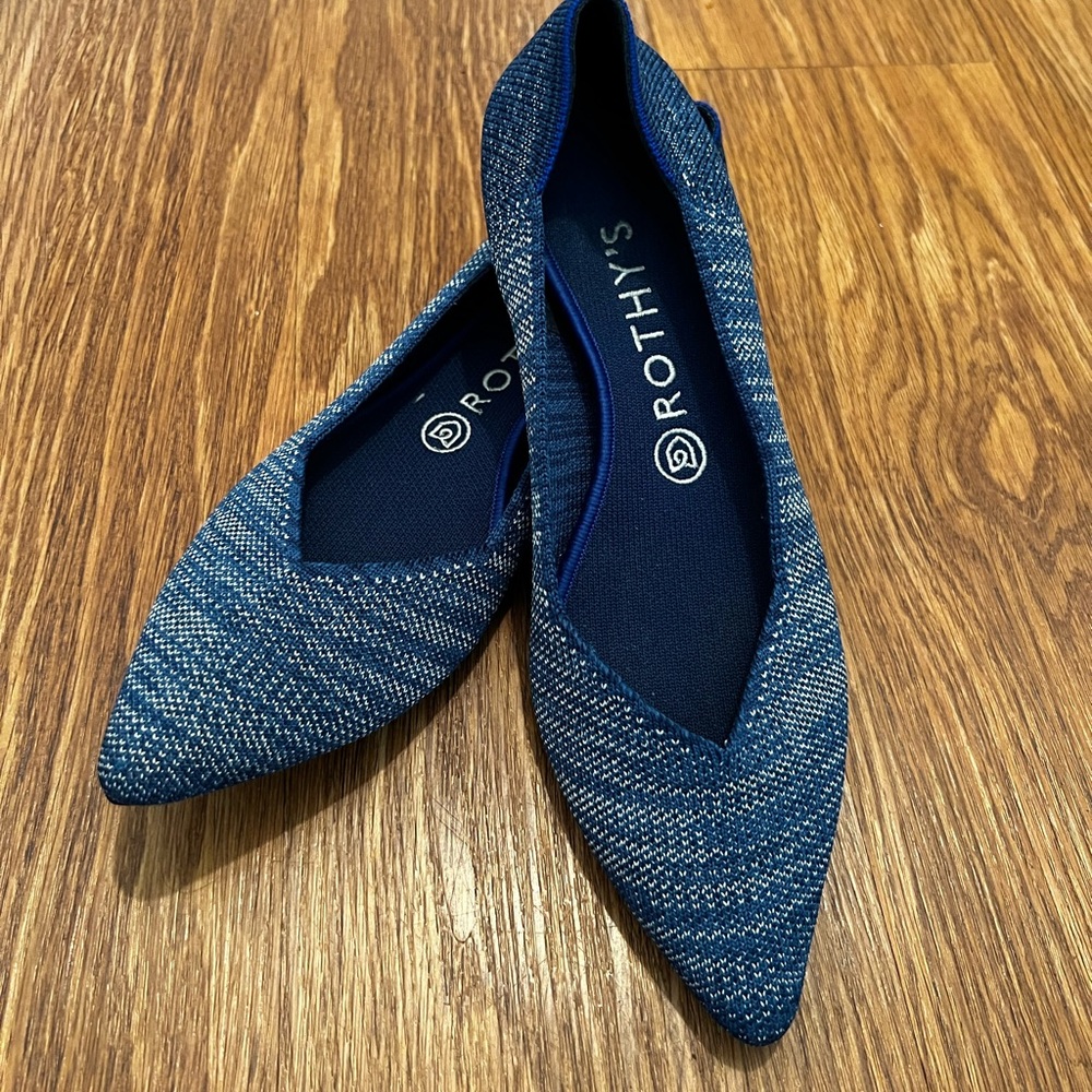 Rothy’s the Point in Indigo Heather